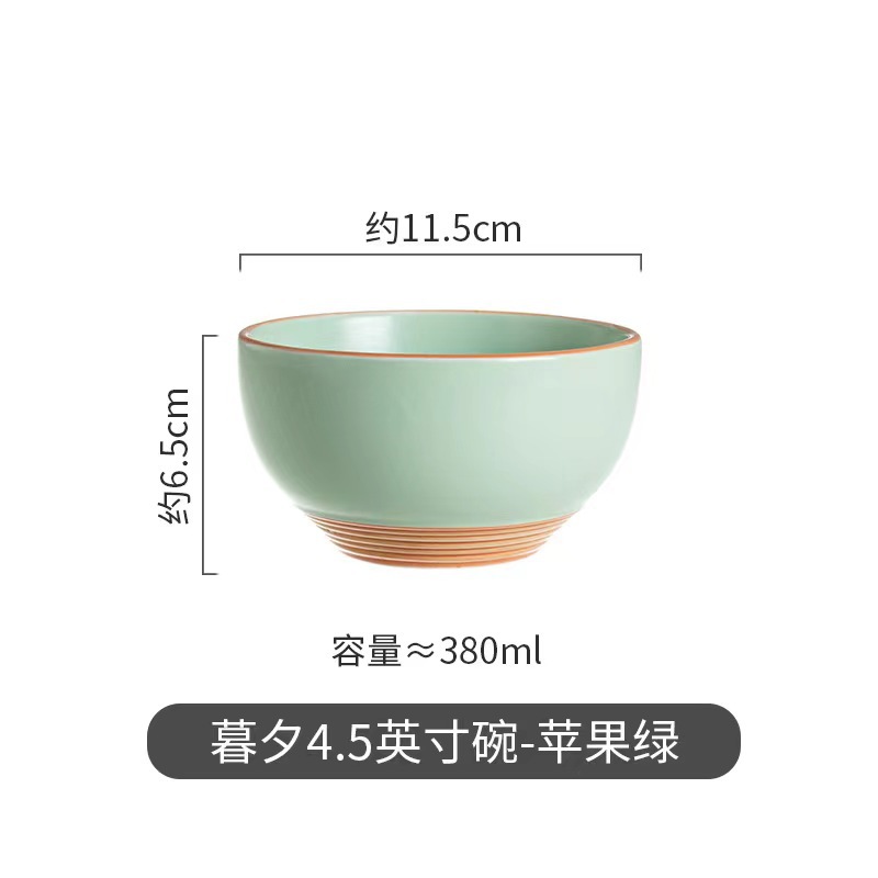 Simple cubiertos de cerámica nórdica crema doméstica platos de viento conjunto de platos de arroz anti-escaldado platos de pescado platos de platos al por mayor