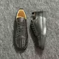 Black sheepskin front studs