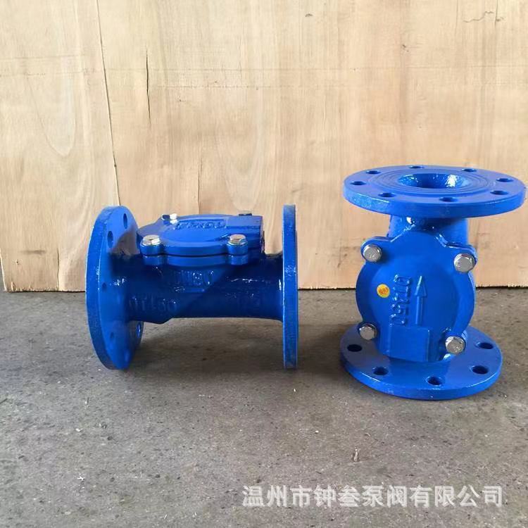HC44X-25P污水橡胶瓣止回阀 单向逆止阀 大口径不锈钢法兰止回阀