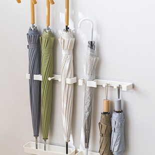 Creative Umbrella Wall Hanging Drain Storage Shelf Storage Rack Umbrella Barrel Door Entrance Hanging Umbrella Artifact Umbrella Shelf