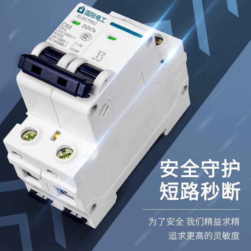 International electrician air leakage protection air switch DZ47S household miniature circuit breaker electric gate switch