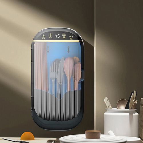  Disinfection Chopstick Cage Household High-end Air-dried Spoon Tableware Chopstick Basket Wall-mounted Storage Kitchen Disinfection Machine