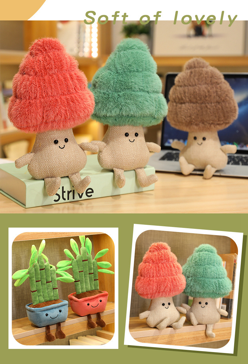 Peluche pianta musicale realistica decorazione morbida casa_voghion.com