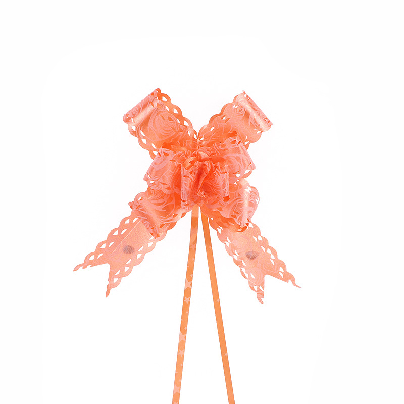 Comercio exterior Venta caliente 30 hueco impreso encaje dibujado a mano flor Navidad cumpleaños regalo embalaje arco dibujado flor cinta