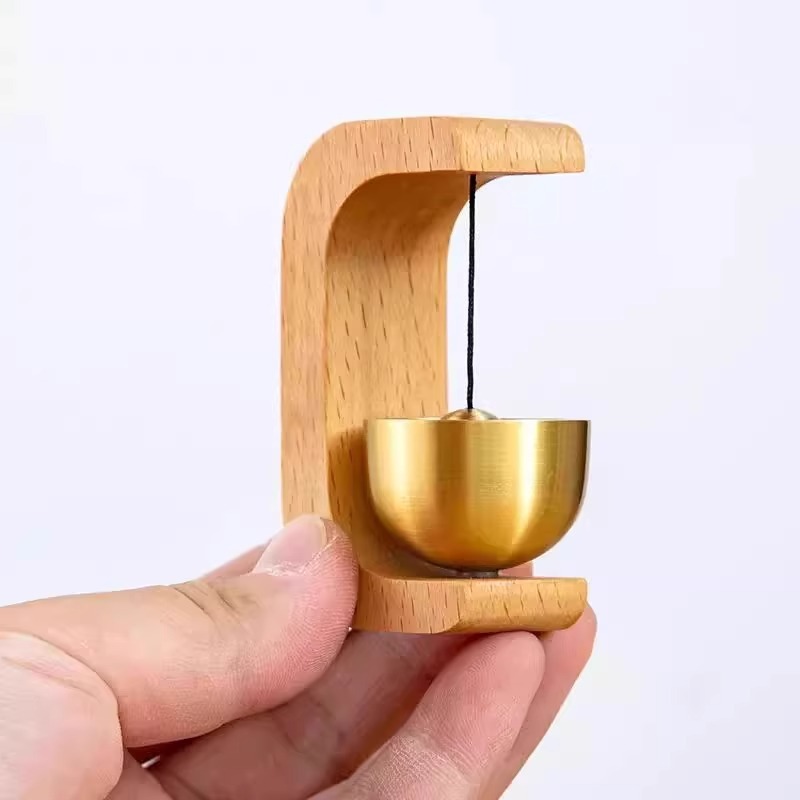 Magnetische houten deurbel met dopamine windgong voor entree, herinneringsbel voor winkelingang, nieuwe decoratie in Chinese stijl_voghion.com