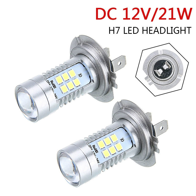 Auto LED fog light H7 21W 2835 21SMD LED front light light light fog light bulb
