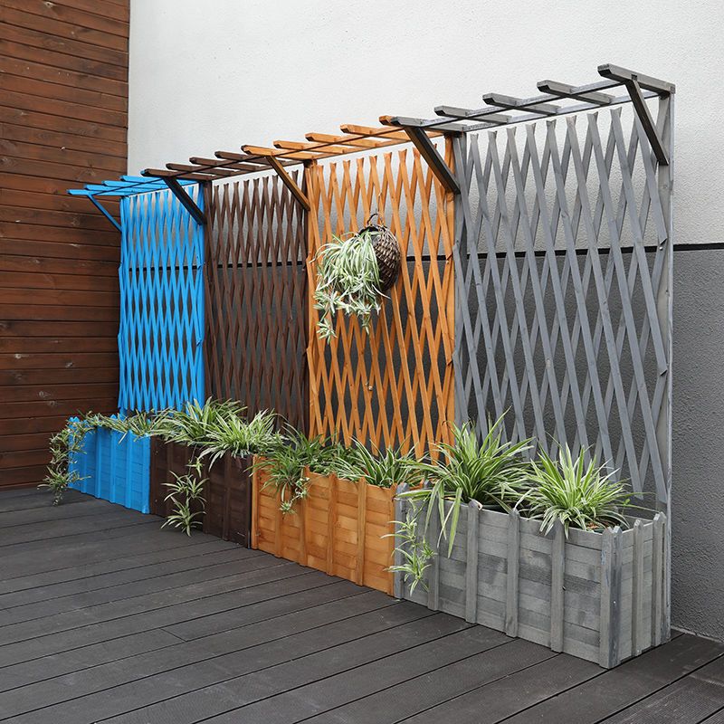 Outdoor Antiseptic Wooden Fence Fence Outdoor Balcony Grids Climbing Vine Flower Stand Courtyard Decorative Guardrail Partition Weidong