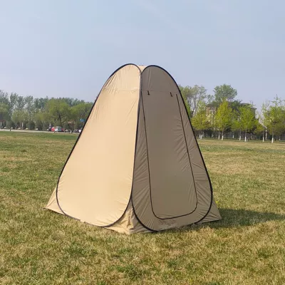 Tent, Avtomobil dam çadırları - khaki-shower-tent-1212-19m-one-door-and-two-windows-single-without-skirt
