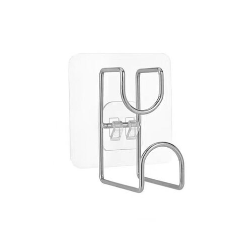Bathroom wall-mounted basin rack, non-punching hooks for bathroom, storage hooks for basin, adhesive hooks for hanging basin on wall