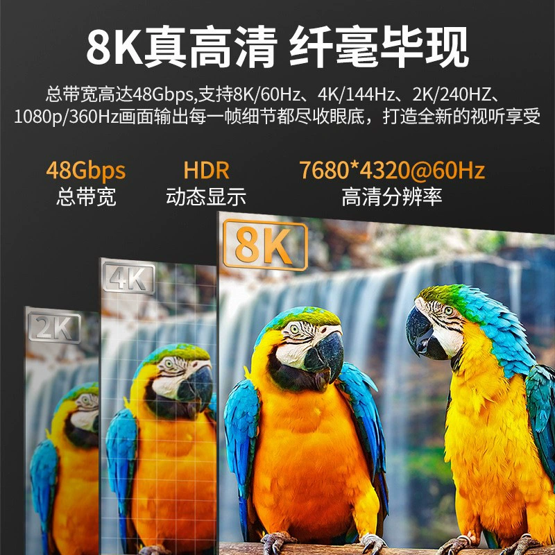 [hdmi кабель 2.1 высокое разрешение 8K60Hz для телевизора, проектора, ноутбука, монитора, 4K144 видео кабель]