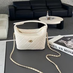 2025新型真皮小香風キャビア菱格チェーン弁当箱バッグファッションシングルショルダー小バッグ潮