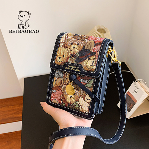 North bag source factory mobile phone bag women's 2024 new fashion women's bag canvas bag casual shoulder crossbody bag