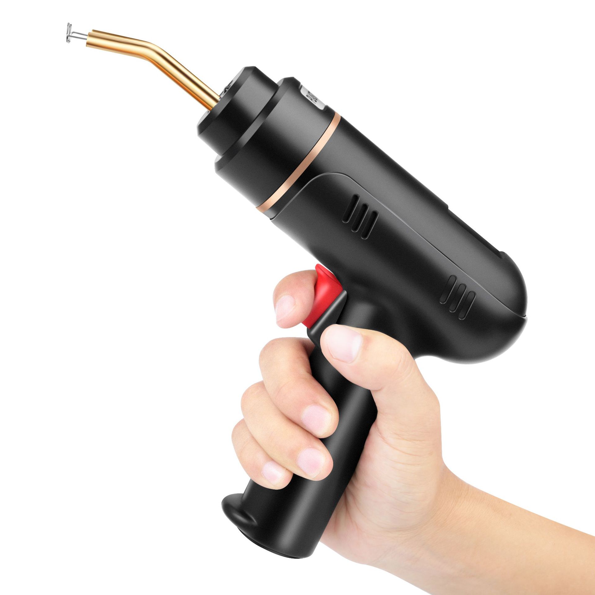 Outils Machine de réparation de pare-chocs de voiture de type chargeur de batterie au lithium Pistolet de soudage de réparation de plastique de type sans fil Machine de soudage Coffret en plastique_voghion.com