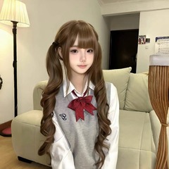許昌は山のかつらの女性の長髪のLolita85cmの蜜の茶色の長い巻き髪を拾います。