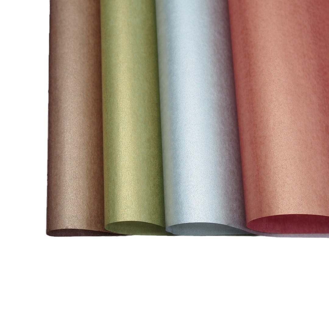 Papel de copia de oro vino tinto envolver papel impresión logo plata copia papel perla pera papel rosa oro papel de embalaje