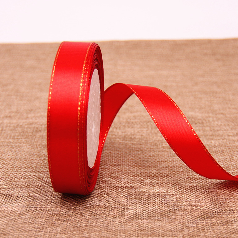 Cintas rojas de seda, cinta de cinta roja, cinta de boda, cinta de cinta