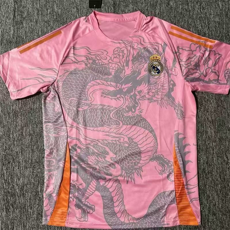 热门2425皇马球衣2223主客场特别版短袖训练服足球服龙年版足球服|undefined