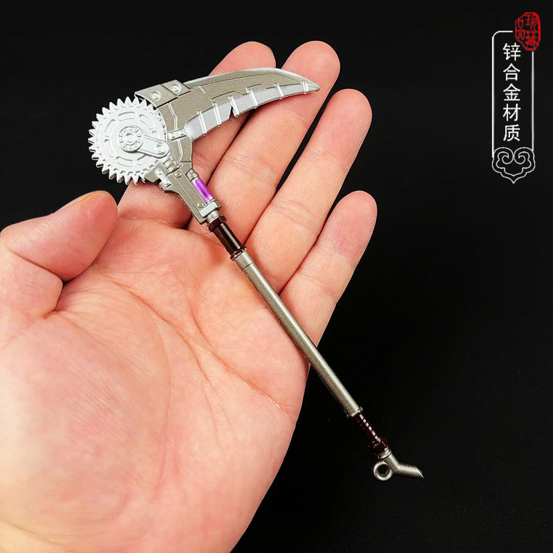 吃鸡周边传世武器模型战镰碎刃金属合金摆件道具火焰刀工艺品兵器|undefined