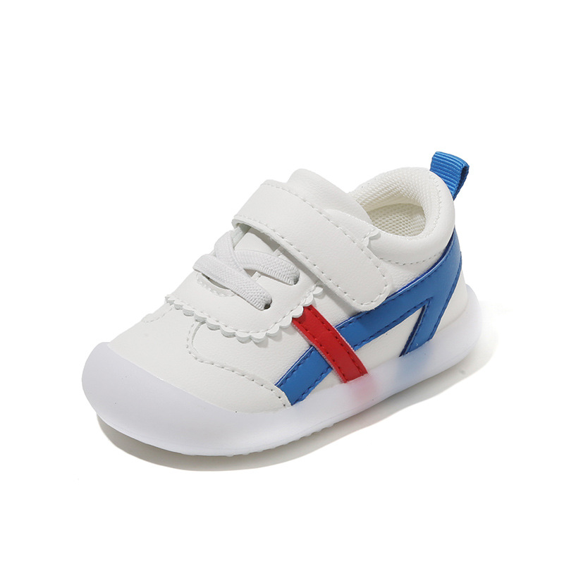 Bebé Niño Zapatos de los hombres de fondo suave 0-1-2 Años de Edad medio Bebé Zapatos de primavera y otoño de las mujeres transpirable infantil zapatos antideslizantes