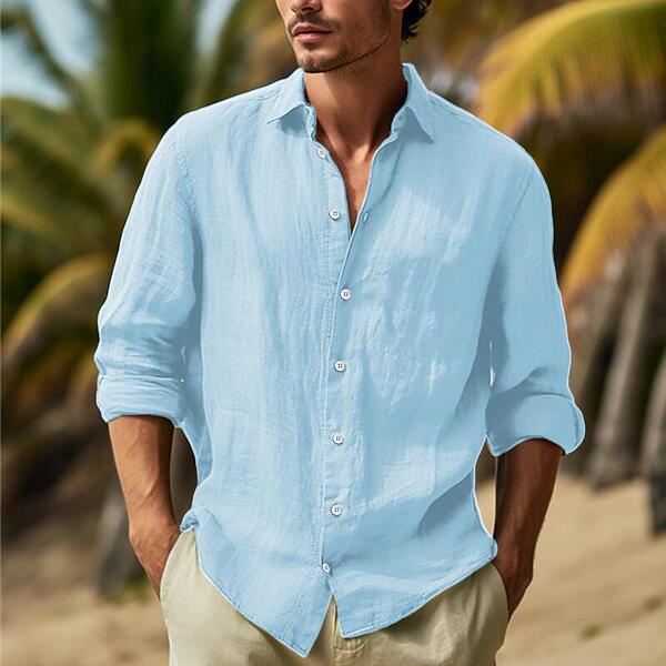 Solid color shirt all-season