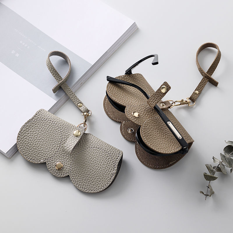 Bolsa de almacenamiento de gafas bolsa de joyería caja de gafas de sol portátil gafas de sol clip cubierta protectora moda miopía gafas caso TikTok