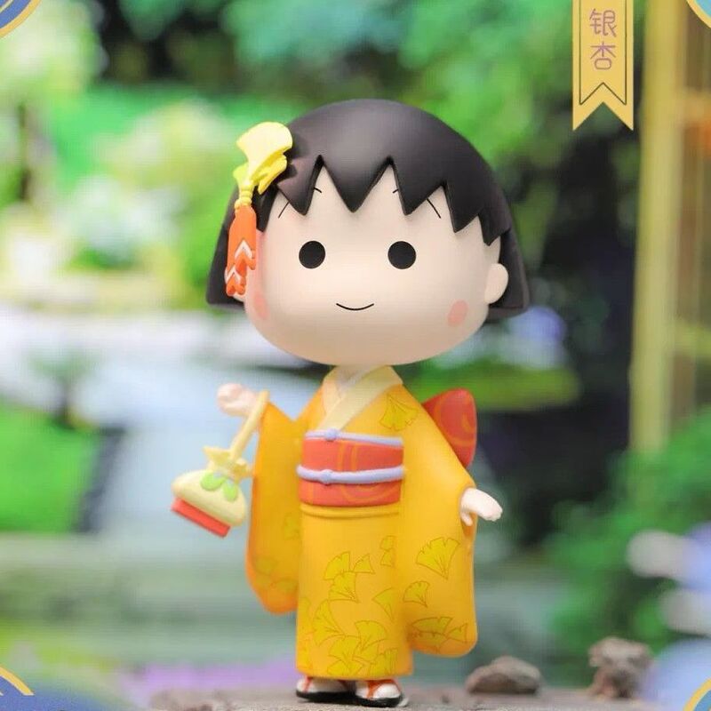 ちびまる子ちゃんフィギュアグッズモデル着物まる子ちゃんフルセット公仔ブラインドケース人形置物プレゼント玩具|undefined