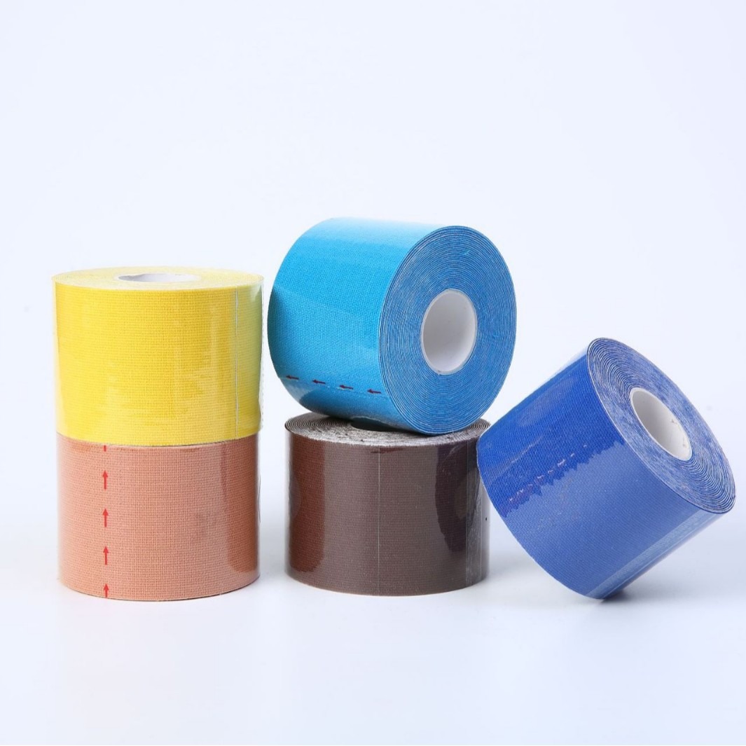 Suministro directo de fábrica kinesiologytape pegatinas musculares cinta elástica deportiva parche de efecto interno muscular en caja