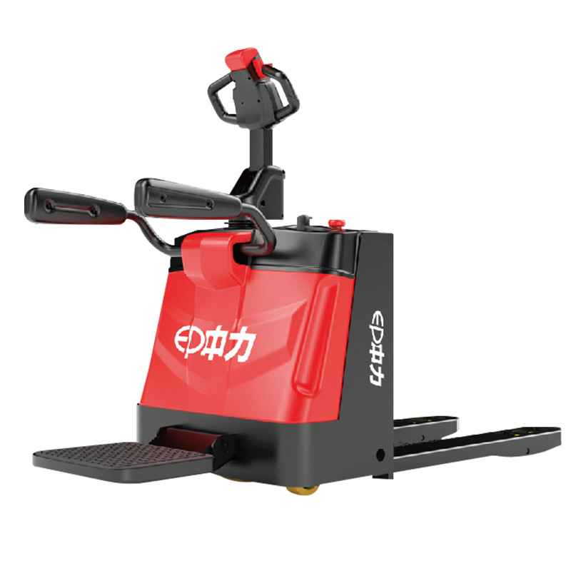 Zhongli carretilla elevadora totalmente eléctrica de tipo pedal soporte bandeja de la batería de litio camión 1,5/2 toneladas 3 hidráulico ganado de tierra carretilla elevadora