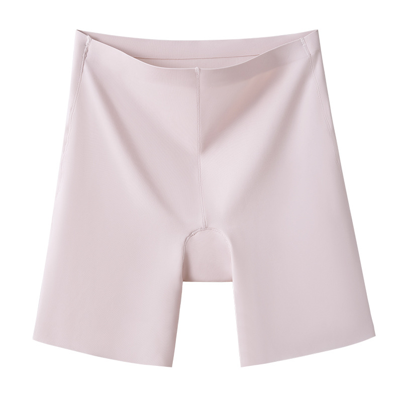 Pantalones de seguridad antideslumbrantes para mujer nueva ropa interior sin costuras de seda de hielo dos en uno calzoncillos bóxer de abdomen pantalones de seguridad para mujer de verano