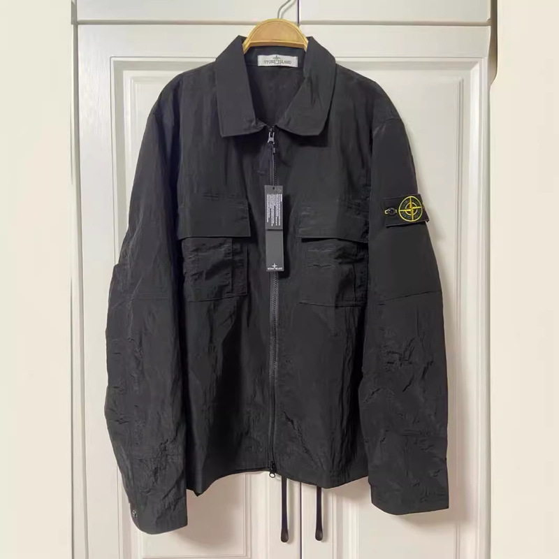 Classic Stone Man Sunscreen Clothing Badge Long Sleeve Jacket Men and Women Same Style Island Couple Tide Correct Edition Cross-border Foreign Trade