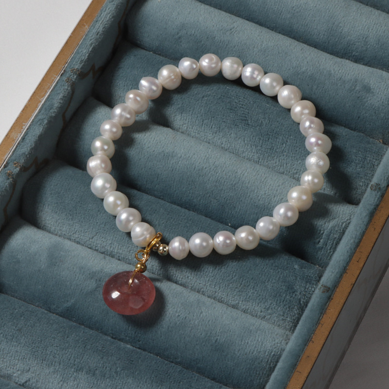 Sweet Round Baroque Pearls Bracelets 1 Piece