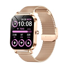 新型MK90女性用スマートウォッチ、スポーツ、ランニング、フィットネス、心拍数測定、睡眠、Bluetooth通話、文字盤