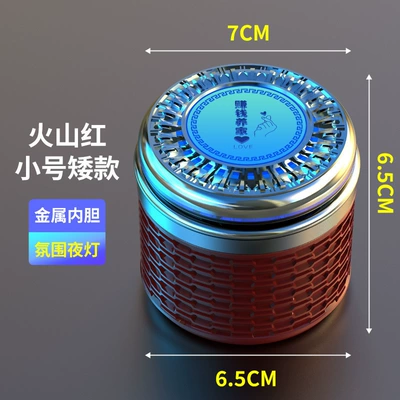 S Starlight Jiachen Kajie Journey Car ashtray - small-brown-make-money-to-support-the-familyambient-light-metal-liner