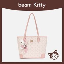 跨境2025少女心百搭大容量通勤学生单肩手提包可爱卡通印花托特包