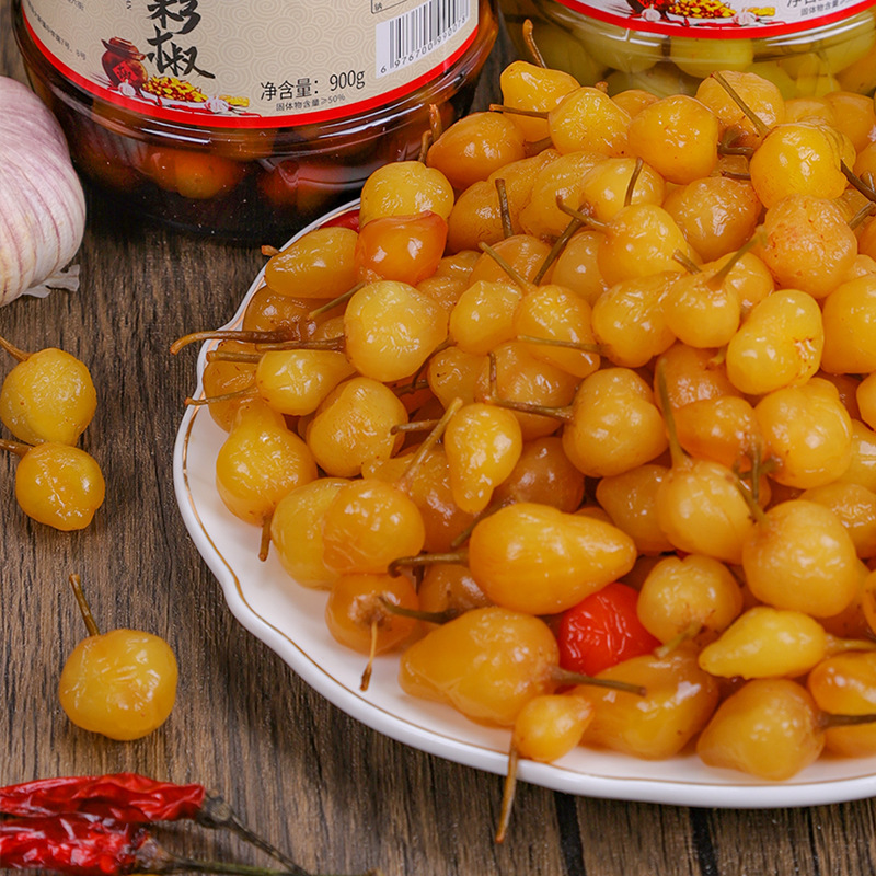 广西泡椒五彩七彩辣椒灯笼椒酱香味酸辣新鲜下饭菜酱菜大瓶装|undefined