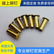 黄铜铆钉半空心铆钉空心铆钉实心铆钉深圳供应 来图来样洽谈