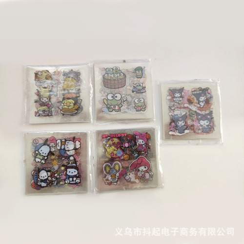 Sanrio Waterproof Sticker Cute Young Lady Character Water Cup Phone Decorative Pattern Diary Handwritten Sticker