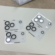 适用iPhone17Pro 3D磨砂一体丝印圈镜头保护膜苹果17promax磨砂镜