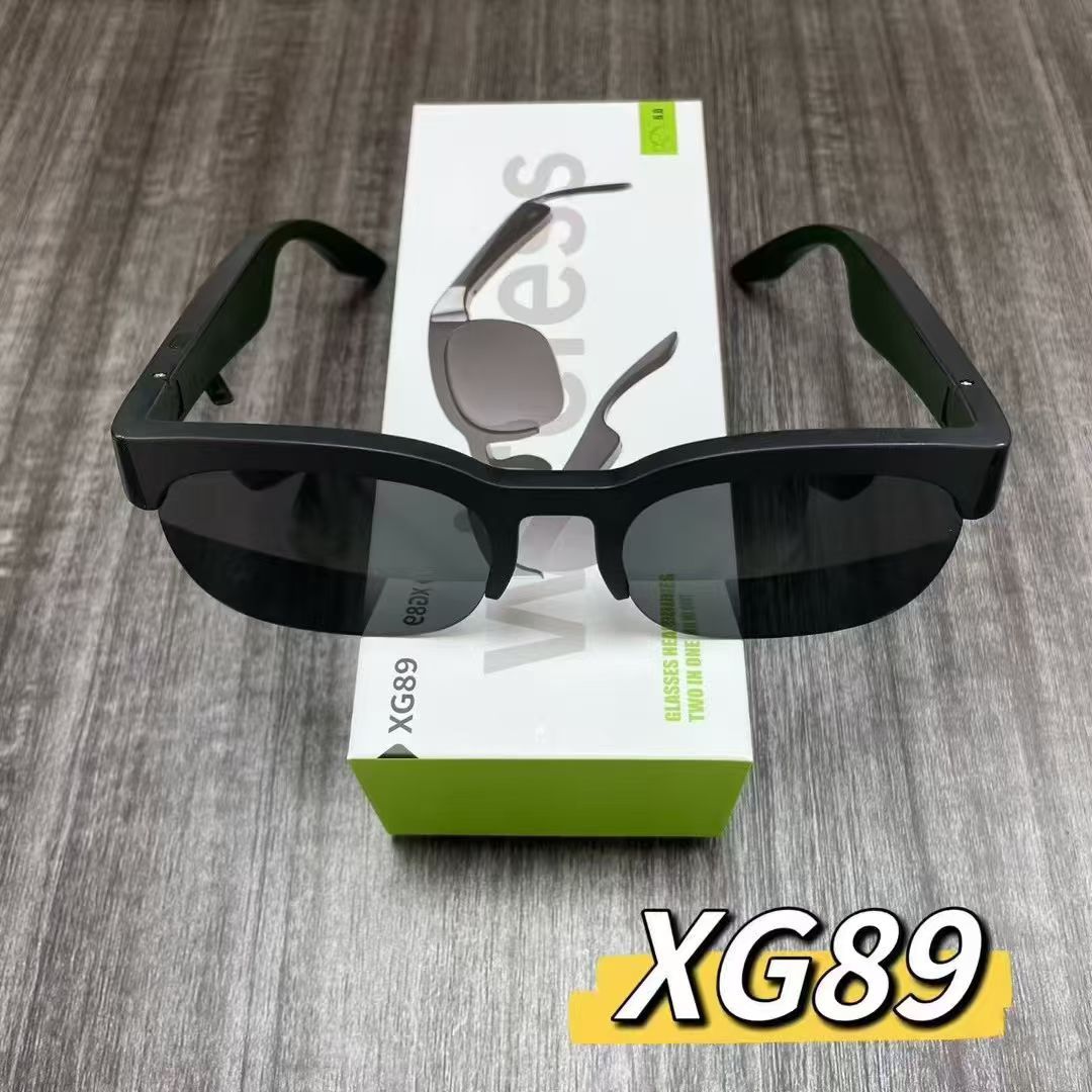 XG89跨境AI翻译音频蓝牙眼镜墨镜防紫外线户外运动骑行听歌通话