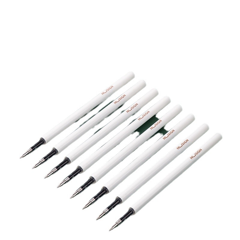 Delinius NS740 Press Neutral Refill 0.5mm Bullet Black Spring Refill for Office Students