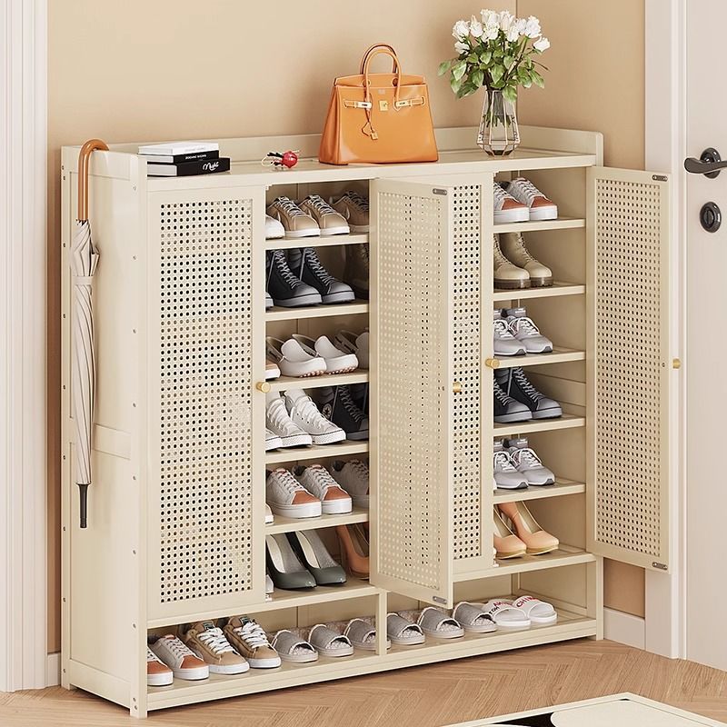 Household Large Opposition Shoe Cabinet High Vertical Fully Closed Breathable Rattan-like Large Capacity Super Large Multi-layer Storage Cabinet