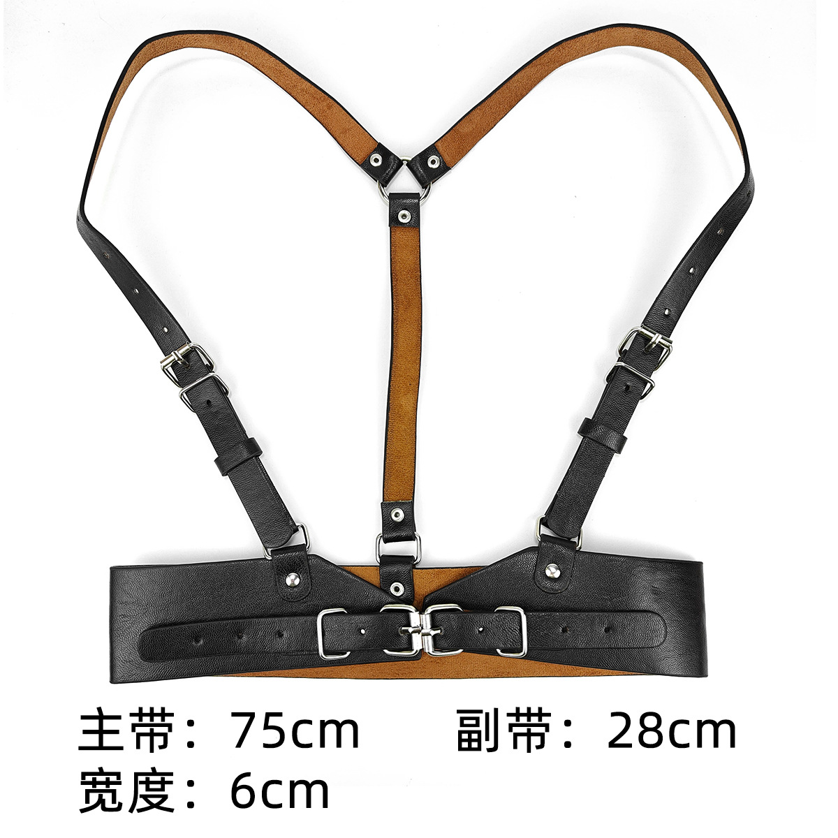 Funcional punk estilo Correa cinturón de las mujeres de Europa y América calle casual cinturón chaleco JK camisa Sling decorativo cintura sello