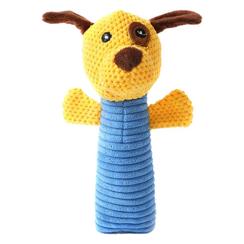 En stock al por mayor de piel Taobao de peluche sonido de grano de maíz de terciopelo de modelado de marionetas de peluche juguete para mascotas juguete de perro interactivo