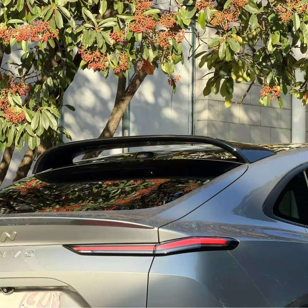 Suitable for 26 Models of Ledao L60, Abs No-Drill Original Car Style Sports Rear Wing, Glossy Black Version, Special Modification Parts