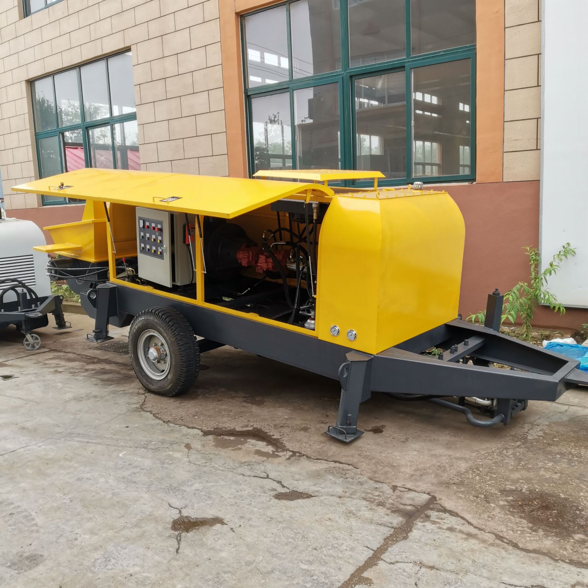 HBT80S-16混凝土泵 8016地泵 拖式混凝土泵 HBT系列电机混凝土泵