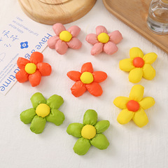 New Five-Pointed Star Flower Decoration Accessory Cute Children's Clothing Accessory DIY Hair Accessory Fabric Flower Sticker