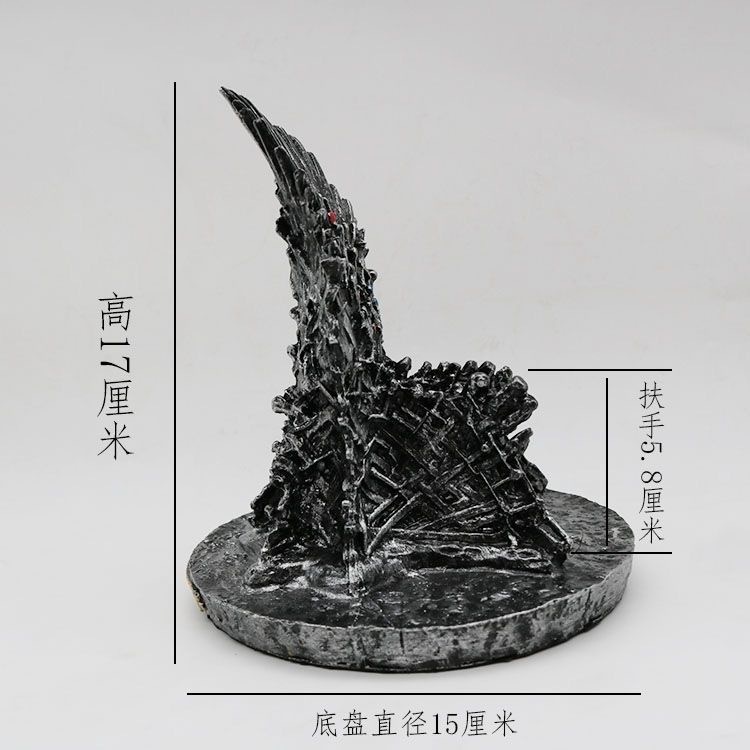 美剧影 冰与火之歌 权利的游戏 16CM 铁王座 PVC 模型 摆件