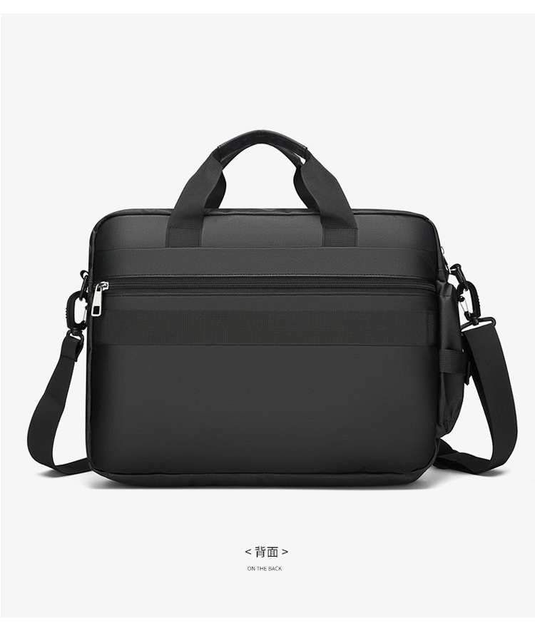 The new 2024 minimalist and sophisticated briefcase men's large-capacity casual sports single-shoulder bag is water-resistant for cross-border use undefined