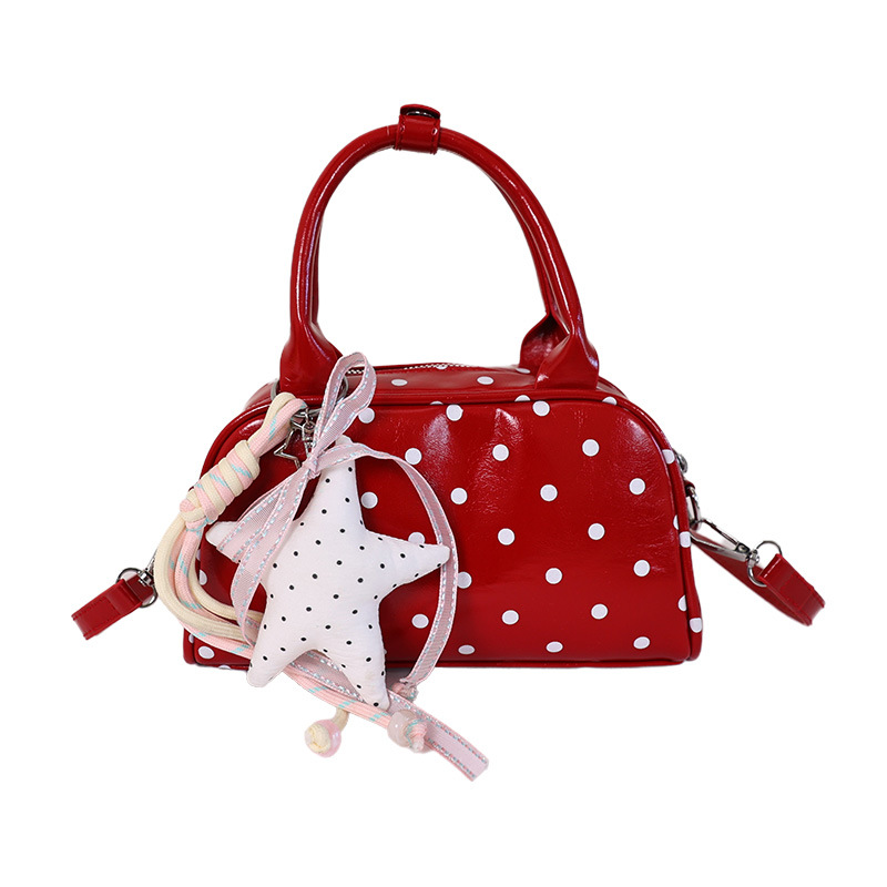 Nicho coreano Zhong chica onda punto bolos mujeres 2026 verano diario nuevo estilo extranjero gran capacidad mochila de hombro image 6