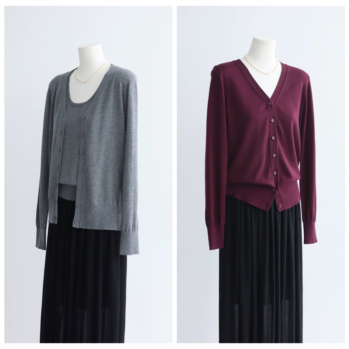 Простой вязаный кардиган из смесовой шерсти ранней осени 25, однобортная верхняя одежда с v-образным вырезом, свободный универсальный женский топ